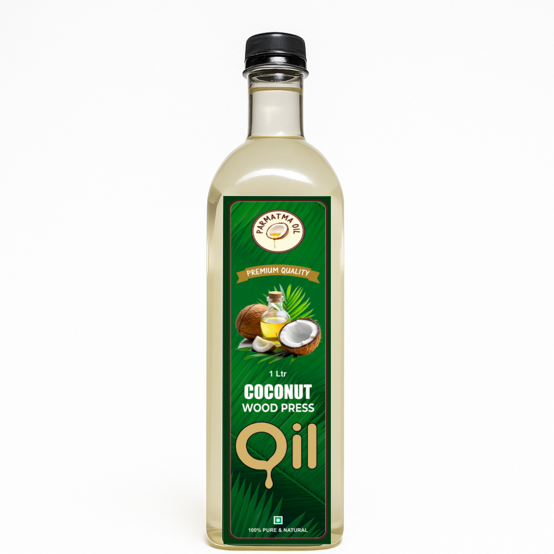 Coconut Oil 1 Litre (Wood Pressed oil)~(Coupon code-AUTHENTIC02)