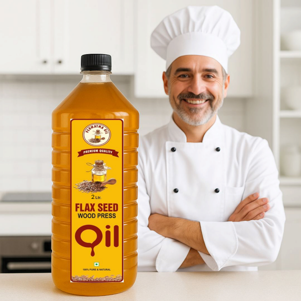 Flax Oil 2 Lit (Wood Pressed Oil) (Coupon code - AUTHENTIC02)