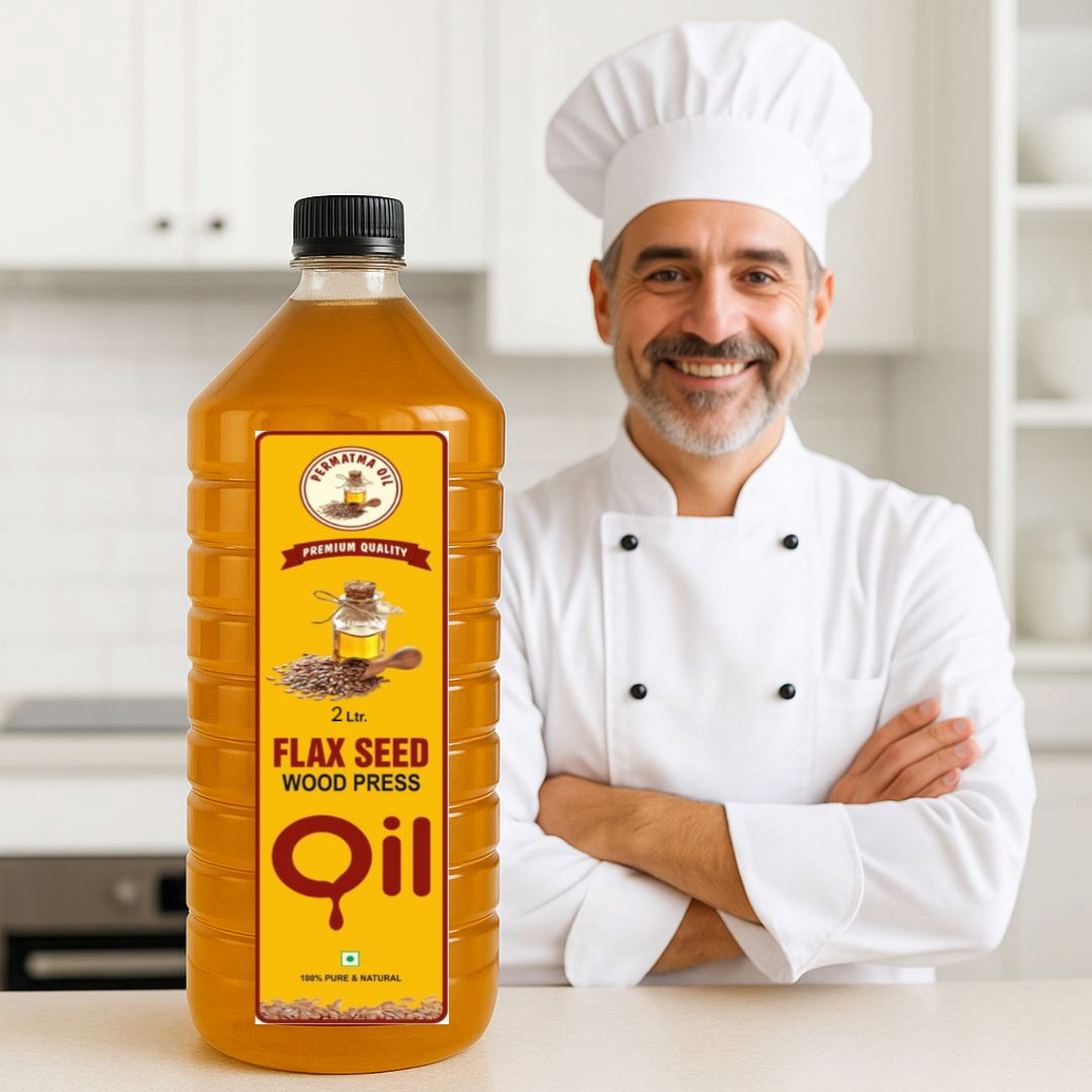 Flax Oil 2 Lit (Wood Pressed Oil) (Coupon code - AUTHENTIC02)