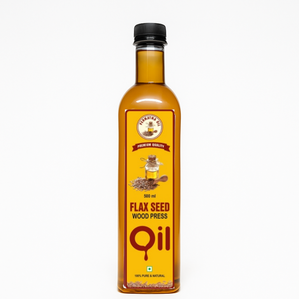Flax Oil 500ml (wood Pressed Oil)~(Coupon code-AUTHENTIC01)
