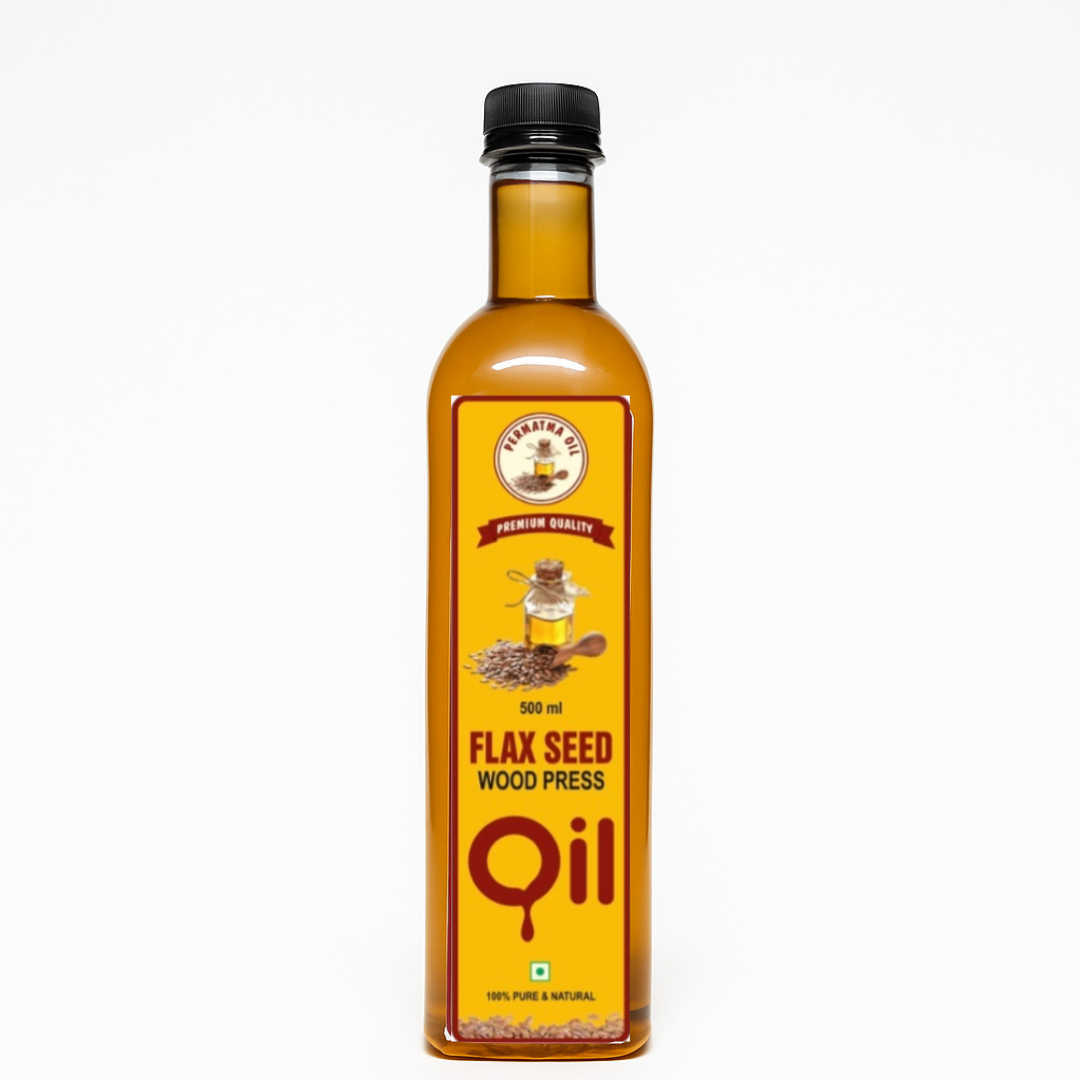 Flax Oil 500ml (wood Pressed Oil)~(Coupon code-AUTHENTIC01)