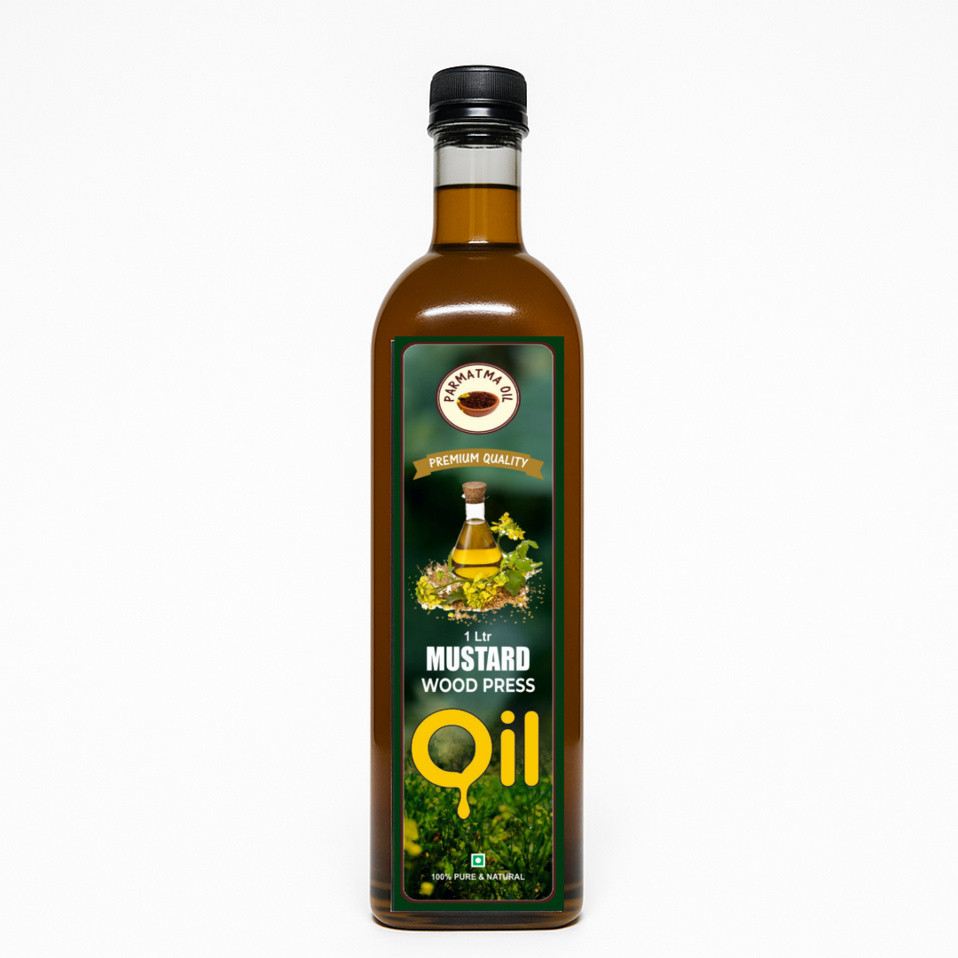 Black Mustard oil 1 lit  (Wood Pressed oil)~(Coupon code-AUTHENTIC02)